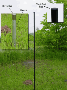 4' H Small Area Dog Fence Posts-7 Pack
