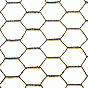 3' x 150' Steel Hex Web Blk PVC Coated Fence