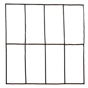 4' x 100' Welded Wire Welded Wire-14 ga. galvanized steel core; 12 ga after Black PVC-Coating, 2" x 4" Mesh